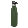 Olive Push Button Powder Coated Vacuum Bottles